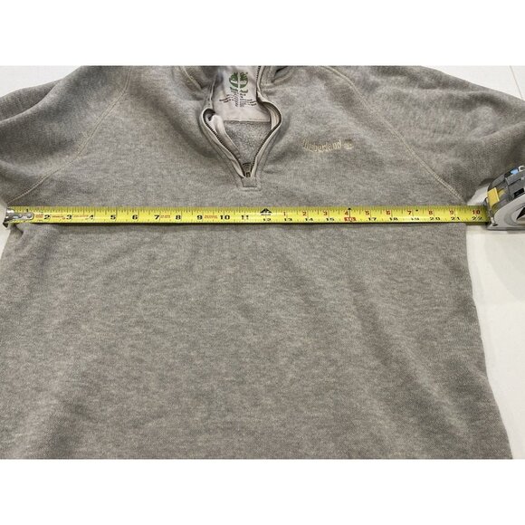 Timberland Men's Sweatshirt XL Quarter Zip Pullover Sweater Gray Winter Outdoor - Picture 3 of 7